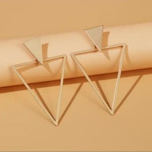 Gold Triangle earrings